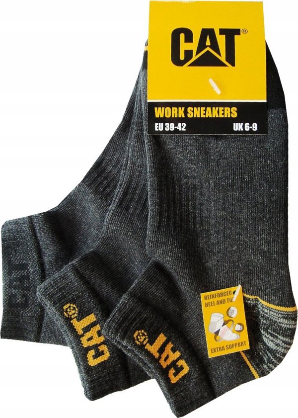 CAT Male socks CAT ZCM0571 gray 43/46 3pr