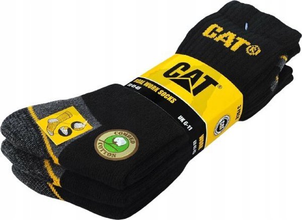 CAT Male socks CAT DYP393 black 41/45 3pr