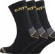 CAT Male socks CAT DYP393 black 41/45 3pr