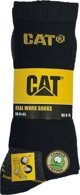 CAT Male socks CAT DYP393 black 41/45 3pr