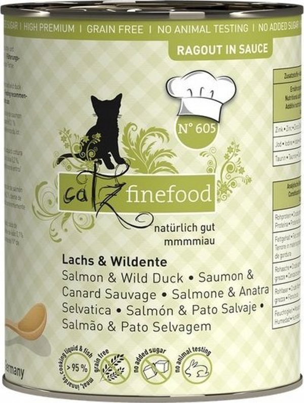 Ραγού Catz Finefood Catz Finefood N.605 Σολομός και Άγρια Πάπια κονσέρβα 380g