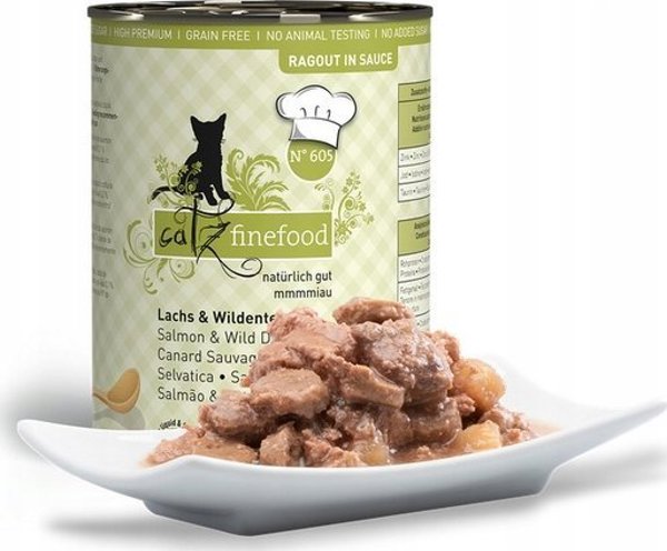 Ραγού Catz Finefood Catz Finefood N.605 Σολομός και Άγρια Πάπια κονσέρβα 380g