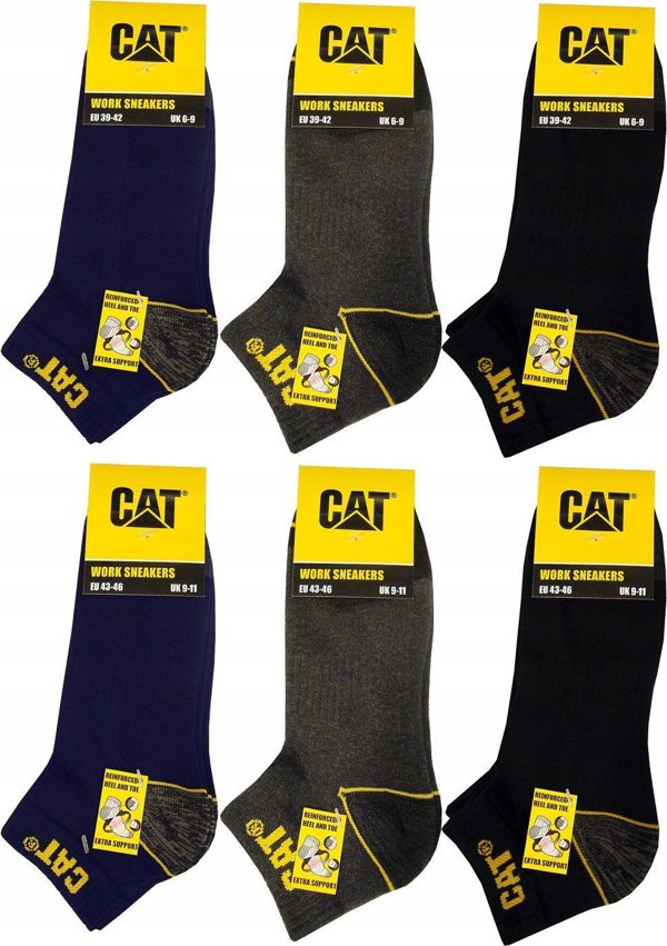 CAT Male socks CAT ZCM0570 gray 39/42 3pr