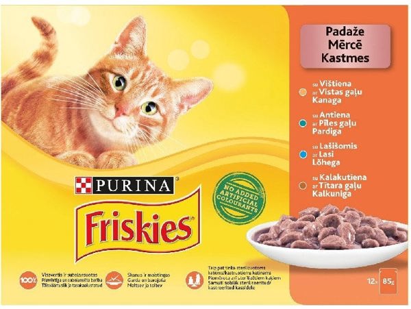ΚΟΝΣΕΡΒΟΠΟΙΗΜΕΝΗ ΤΡΟΦΗ ΓΑΤΑΣ FRISKIES 4X85G