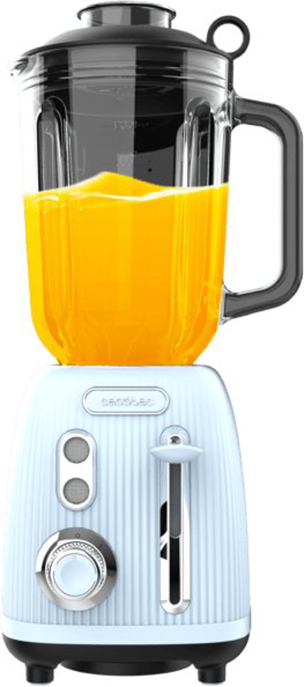 Cecotec Power Black Titanium RetroBlue 1,5 L Μπλέντερ 1200 W Μαύρο-Μπλε