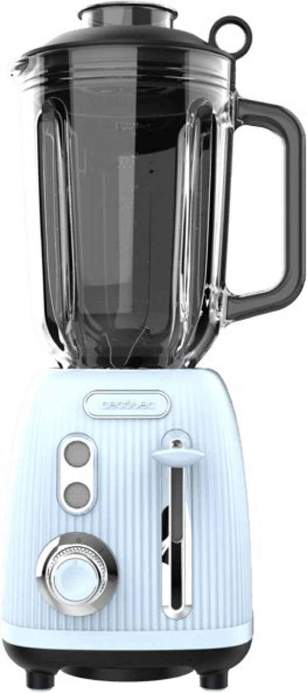 Cecotec Power Black Titanium RetroBlue 1,5 L Μπλέντερ 1200 W Μαύρο-Μπλε