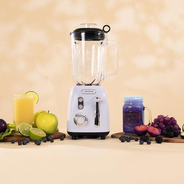 Cecotec Power Black Titanium RetroBlue 1,5 L Μπλέντερ 1200 W Μαύρο-Μπλε