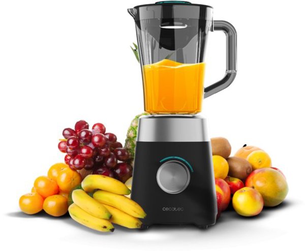 Cecotec Maišytuvas | Power Juodas Titanium 1300MAX B | Tabletop | 1300 W | Jar material Plastic | Jar capacity 1.5 L | Ice crushing | Juodas