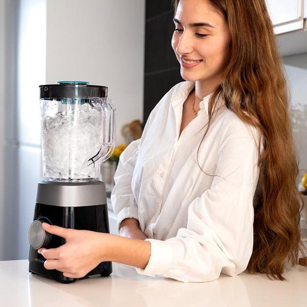 Cecotec Maišytuvas | Power Juodas Titanium 1300MAX B | Tabletop | 1300 W | Jar material Plastic | Jar capacity 1.5 L | Ice crushing | Juodas