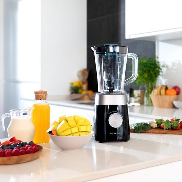 Cecotec Maišytuvas | Power Juodas Titanium 1300MAX B | Tabletop | 1300 W | Jar material Plastic | Jar capacity 1.5 L | Ice crushing | Juodas