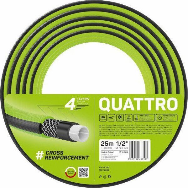 Cellfast CF.ΛΑΣΤΙΧΟ ΚΗΠΟΥ QUATTRO 1/2"80m PL