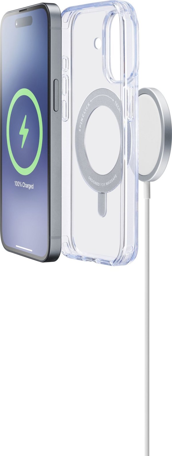 Cellular Line Cellularline SPIN MAG MagSafe Case iPhone 16 Clear