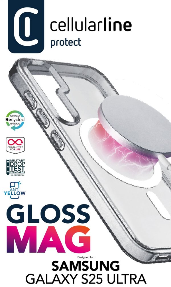 Θήκη κινητού τηλεφώνου Cellular Line 8018080491382 17,3 cm (6.8") Διαφανής