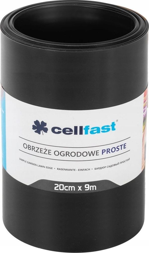 Cellfast Ευθύ Μαύρο Περιθώριο Κήπου 20cm x 9m