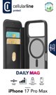 Θήκη Βιβλίου Cellular Line Daily MAG iPhone 17 Pro Max Μαύρο