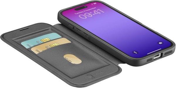 Θήκη Βιβλίου Cellular Line Daily MAG iPhone 17 Pro Max Μαύρο