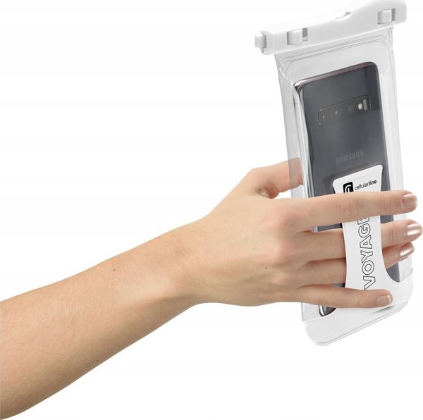 Αδιάβροχη θήκη Cellular Line Cellularline Voyager universal Weiß