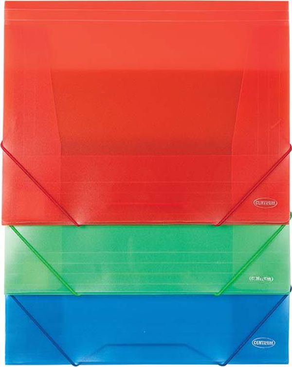 Φάκελος με λάστιχο Centrum A4 PP 0,45MM MIX PASTEL