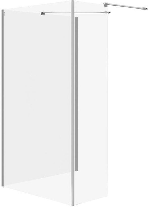 Cersanit (καμπίνες walk-in) SET B798: Καμπίνα walk-in MILLE σταθερός τοίχος χρώμιο 90x100x30x200 (S601-185)