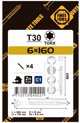 ΒΙΔΑ ΓΙΑ ΝΟΒΟΠΑΝ T30 6.0X160/72 ΛΕΥΚΟ ZN4PCS