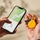Chipolo LOOP – Rechargeable Bluetooth Tracker with Silicone Loop for iOS & Android, Honey