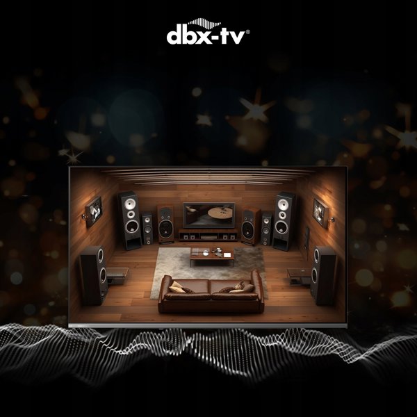 CHiQ U50QST TV 50", UHD, QLED, ultratenká, Google TV, DLG 120 Hz, Dolby Audio, Frameless, metalická