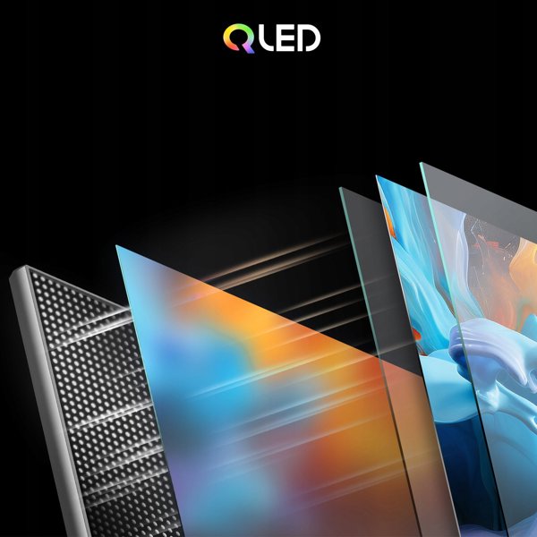 CHiQ U50QST TV 50", UHD, QLED, ultratenká, Google TV, DLG 120 Hz, Dolby Audio, Frameless, metalická
