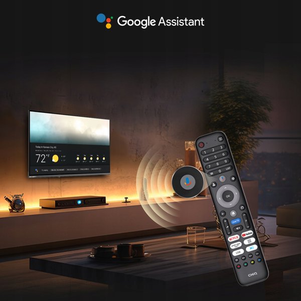 CHiQ U50QST TV 50", UHD, QLED, ultratenká, Google TV, DLG 120 Hz, Dolby Audio, Frameless, metalická