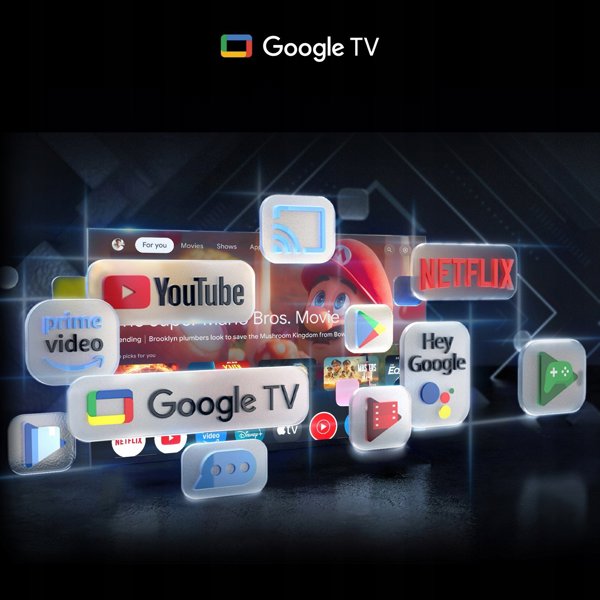 CHiQ L40FT TV 40", FHD, smart, Google TV, dbx-tv, Dolby Audio, Frameless
