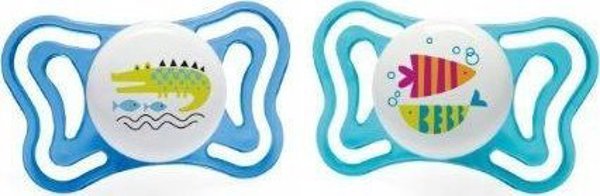 Chicco 156436 ΠΙΠΙΛΑ PHYSIO LIGHT ΣΙΛΙΚΟΝΗ 16-36M 2ΤΜΧ ΜΠΛΕ