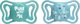 Chicco 156436 ΠΙΠΙΛΑ PHYSIO LIGHT ΣΙΛΙΚΟΝΗ 16-36M 2ΤΜΧ ΜΠΛΕ