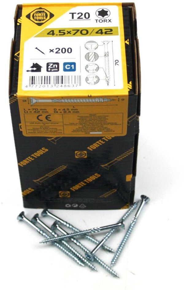 ΒΙΔΑ ΓΙΑ ΝΟΒΟΠΑΝ T20 4.5X70/42 ΛΕΥΚΟ ZN(200