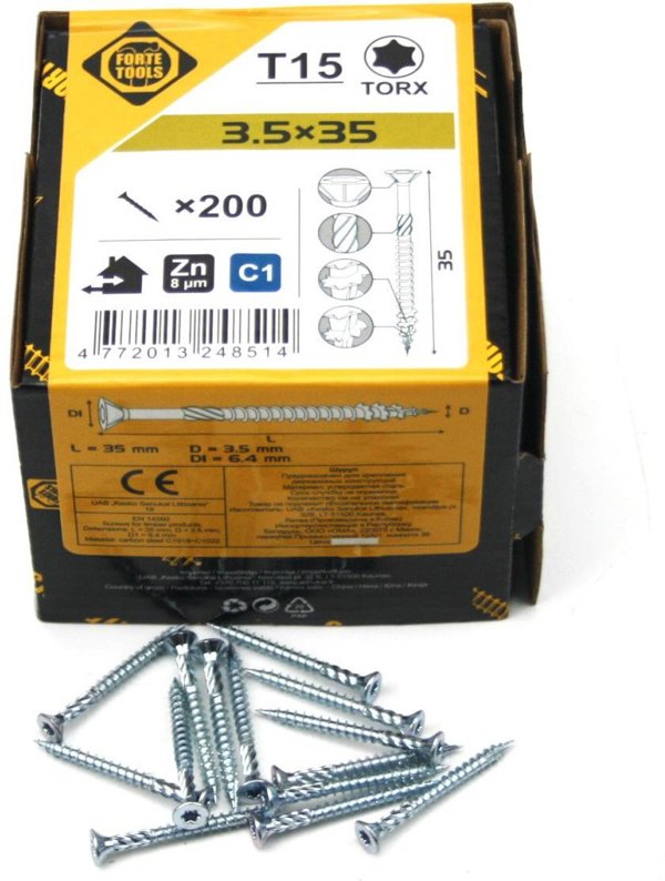 ΒΙΔΑ ΓΙΑ ΝΟΒΟΠΑΝ T15 3.5X35 ΛΕΥΚΟ ZN(200)