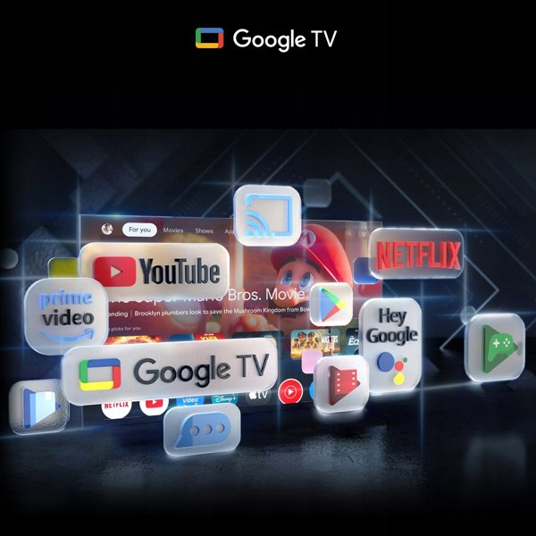 CHiQ L43QST TV 43", FHD, QLED, ultratenká, Android14, Dolby Audio, Frameless