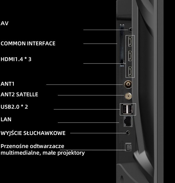 CHiQ L43QST TV 43", FHD, QLED, ultratenká, Android14, Dolby Audio, Frameless