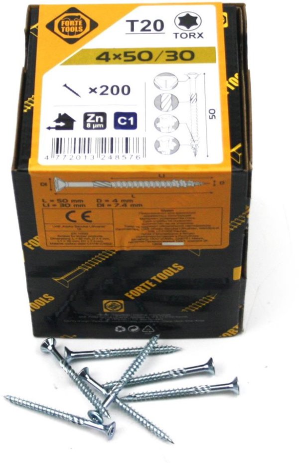 ΒΙΔΑ ΓΙΑ ΝΟΒΟΠΑΝ T20 4.0X50/30 ΛΕΥΚΟ ZN(200
