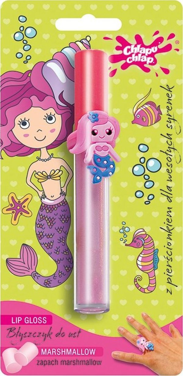 Chlapu Chlap Lip gloss με δαχτυλίδι-marshmallow 1τμχ