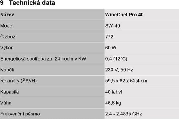 Ψυγείο κρασιών Caso Caso WineChef Pro 40