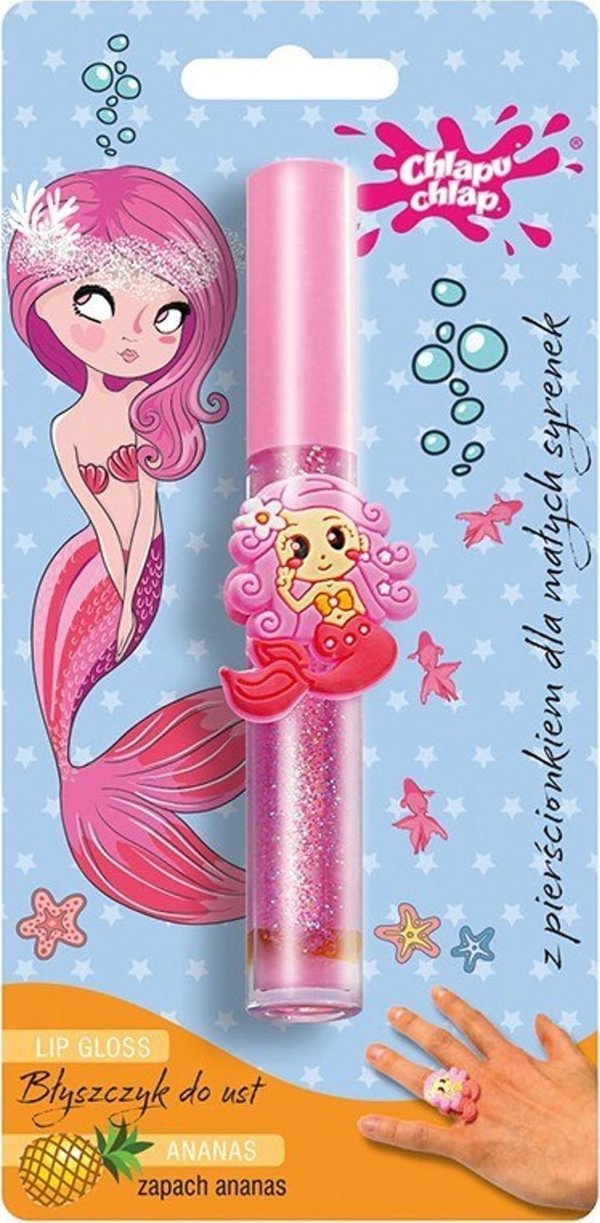 CHLAPU CHLAP Lip gloss with ring - ανανάς 1τμχ