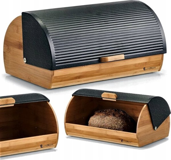 Elitehoff Bread Box Bamboo Bread Container E-6053 Lumarko! 13827681 5907768760533