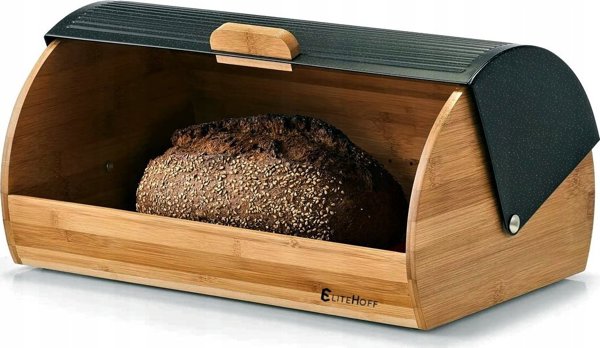 Elitehoff Bread Box Bamboo Bread Container E-6053 Lumarko! 13827681 5907768760533