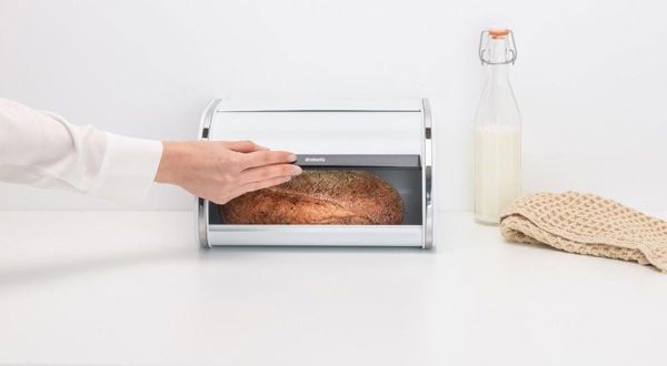 Ψωμιέρα Brabantia Ανοξείδωτη, Μεταλλική Θήκη Αποθήκευσης Ψωμιού (306044)
