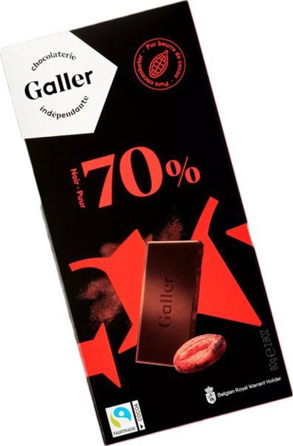 Σοκολάτα Galler Μαύρη 70%, 80 γρ