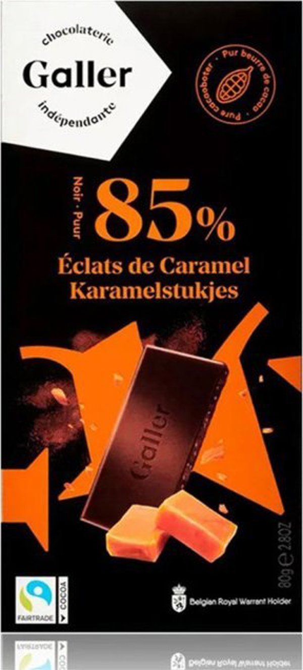 Σοκολάτα Galler Noir Eclats De Caramel, 80 g