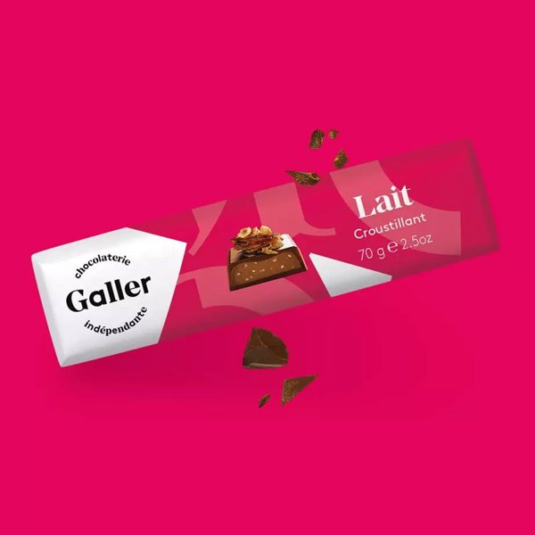 Σοκολάτα Galler Milk Crunchy, 70 γρ
