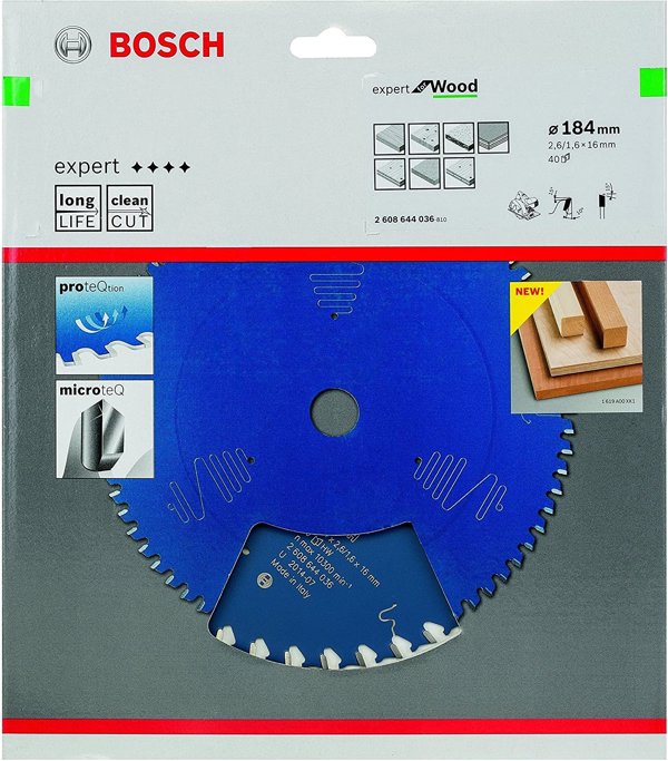 Circular Saw Blade Exp WO H 184x16x40