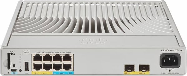 Cisco Catalyst C9200CX-8UXG-2X-E Διασυνδέσεις Δικτύου Διαχειριζόμενος L2/L3 Υποστήριξη PoE Γκρι