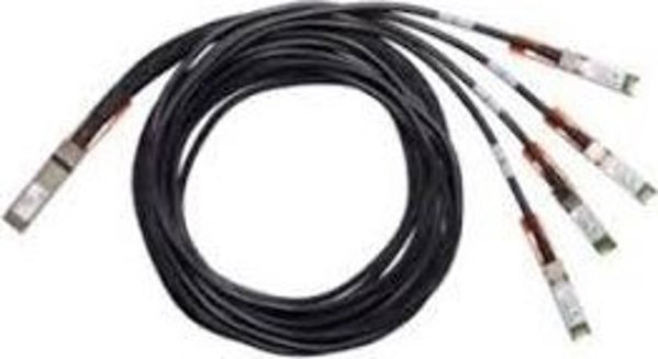 Καλώδιο διαχωριστή Cisco Cisco 100GBase Passive Copper - Διαχωριστής δικτύου - QSFP σε SFP25G - 5 m - παθητικό - για Nexus 3232C, 93108TC-EX, 93180LC-EX, 93180YC-FX, 9336C-FX2, X97160YC-EX, UCS C4200
