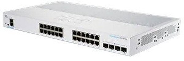 Cisco CBS250-24T-4X Smart Switch, 24xGbE RJ45, 4x10GbE SFP+, Fanless, Refresh