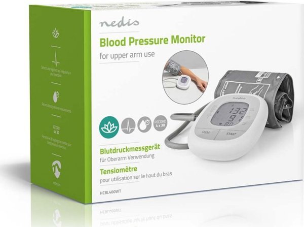 Πιεσόμετρο Nedis Nedis HCBL400WT πιεσόμετρο Βραχίονας Αυτόματο